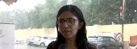 Swati Maliwal visits flood-hit Yamuna bazar, donates one-month salary to Punjab relief fund