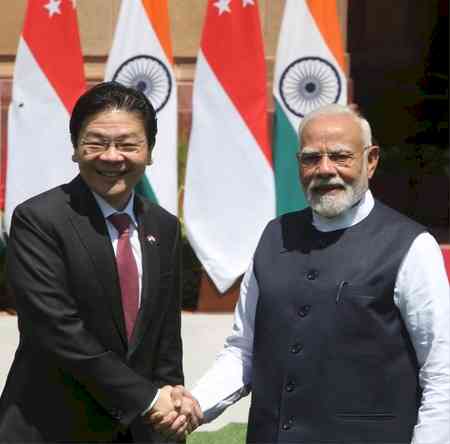 PM Modi, Singapore PM Wong hold bilateral talks at Hyderabad House