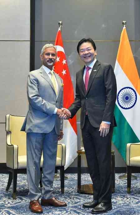 EAM Jaishankar meets Singapore PM Wong, expresses confidence in stronger bilateral ties