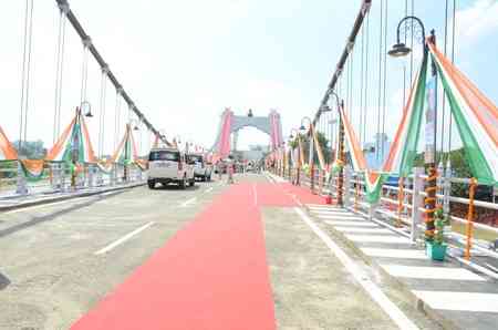 CM Nitish Kumar inaugurates 17 projects, unveils Bihar’s first cable suspension bridge
