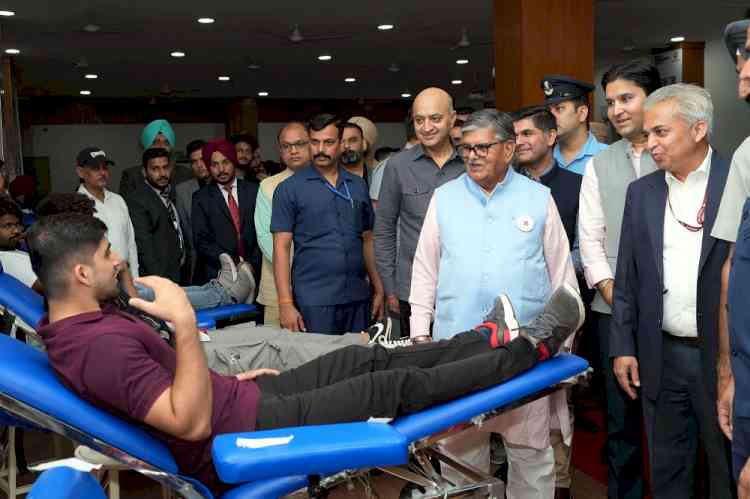 Blood Donation Camp Organized at CGC University 