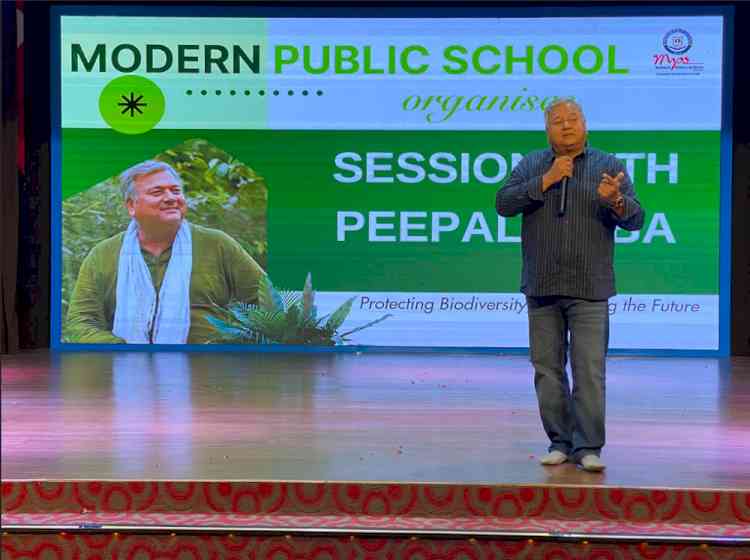 Modern Public School Hosts Green Dialogue with Renowned Environmentalist Peepal Baba