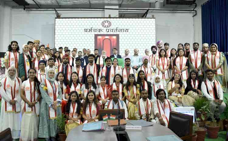 CU Punjab Students Showcase Oratory Excellence in the National Level Round of the 17th National Youth Parliament Competition