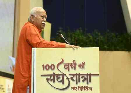 Dedicated his life to serving nation: BJP backs PM Modi's praise for RSS chief Mohan Bhagwat 