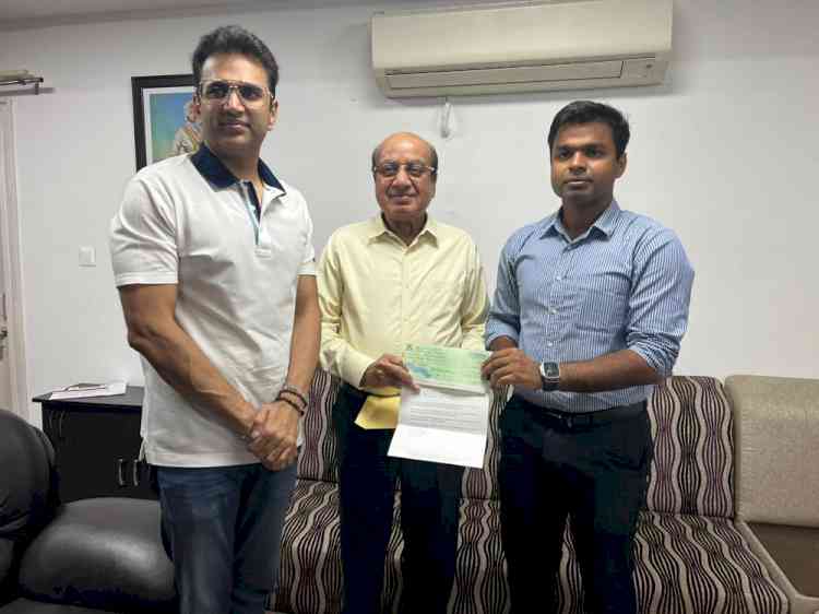 DC thanks Highway Industries Ltd for contributing Rs 11 Lakh to flood relief efforts