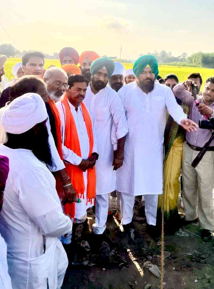 Union Minister B.L. Sharma Reviews Flood Situation in Sasrali, Sahnewal