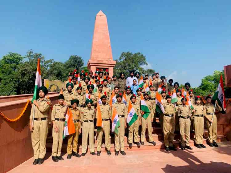 NCC Cadets celebrate Saragarhi Day at Saragarhi Memorial in Ferozepur