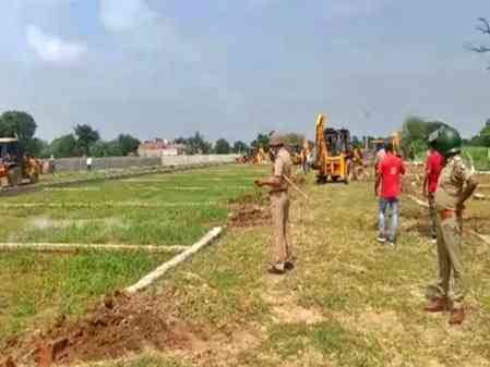 Yamuna Authority cracks down on illegal constructions near Jewar airport, recovers land worth Rs 200 crore