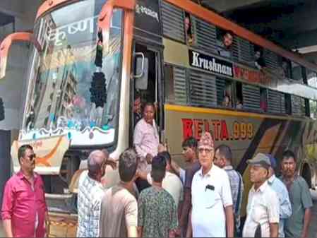 Nepalese citizens depart from Gujarat's Jamnagar amid growing concerns over unrest back home