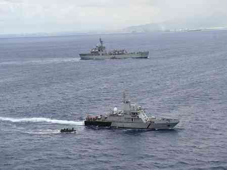 Indian Navy ships conclude joint training at French, Mauritian ports in Indian Ocean