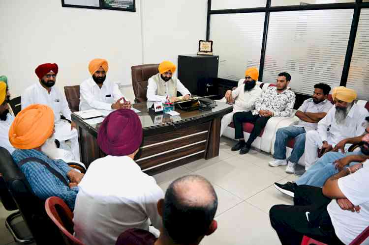 My Constituency, My Family Program-Cabinet Minister Tarunpreet Singh Sond listens to people's grievances in camp