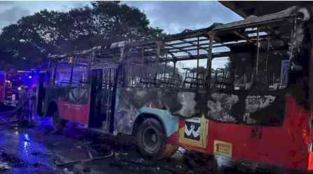 BMTC driver’s quick thinking saves 75 B'luru passengers as bus catches fire