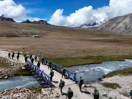 Indian Army troops undertake route march in Sikkim’s rugged terrain