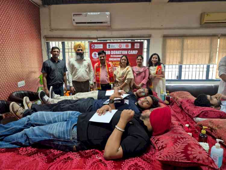 NSS, Panjab University today organised a Blood Donation Camp at UIET, Panjab University