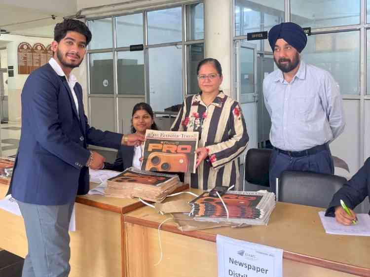 UIAMS Launches Special Initiative for MBA Students: Emphasising Mental Health & Business Awareness through Newspaper Literacy