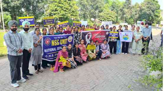 Rally and Poster Making Competition on theme “Nasha Mukti”