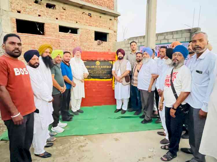 Revenue Minister Mundian lays foundation stones for two road projects worth Rs 53.04 lakh