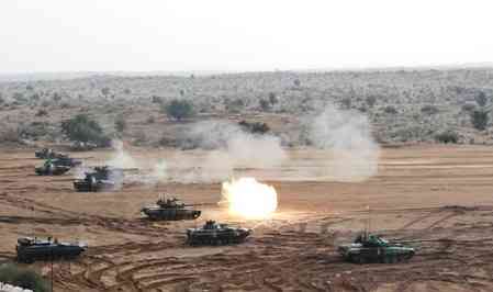 Indian Army conducts integrated fire power exercise ‘Amogh Fury’ in Thar desert