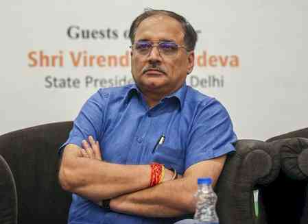 Delhi BJP chief slams Kejriwal for sharing ‘doctored’ video of CM Rekha Gupta