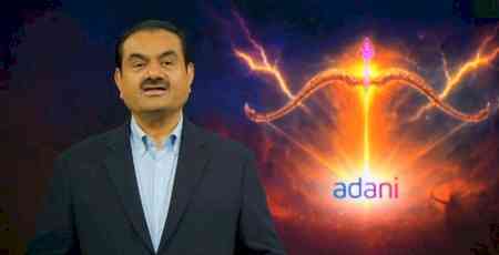 Gautam Adani's triumphant address with a Gandiva backdrop raises eyebrows — what's the hidden message?