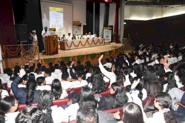 Big Boost for UIAMS: MP Malwinder Singh Kang Announces Grant for Sports Facility and Open-Air Auditorium at UIAMS at Orientation Program “DISHA