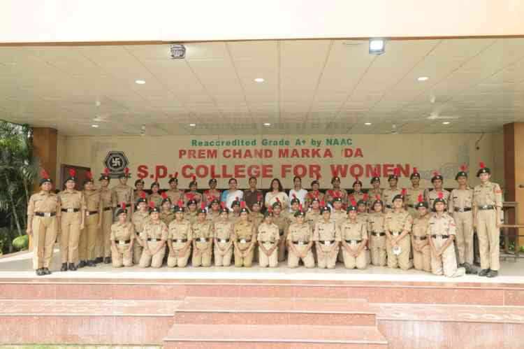 NCC Unit of PCM S.D. College for Women holds Rank Ceremony 2025–26