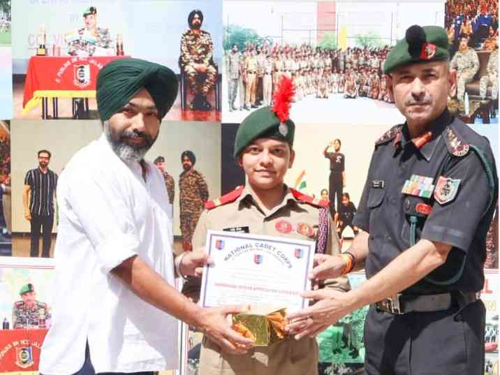 Lyallpur Khalsa College student represents 2 Pb NCC Battalion at All India Thal Sena Camp