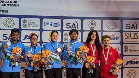 Jr World Cup Shooting: India shines in air pistol mixed team as Italy dominates skeet events (roundup)