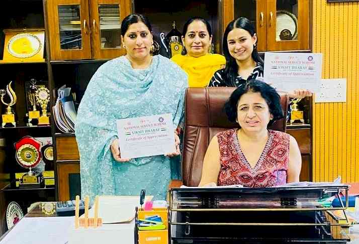 Dr. Neha Sharma Receives Certificate of Appreciation for Community Service