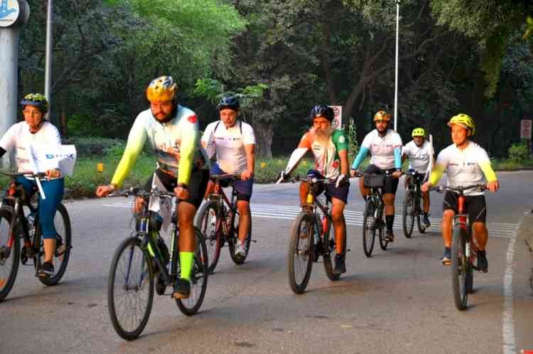 World Heart Day: 150 take part in cyclothon from Mohali to Chandigarh