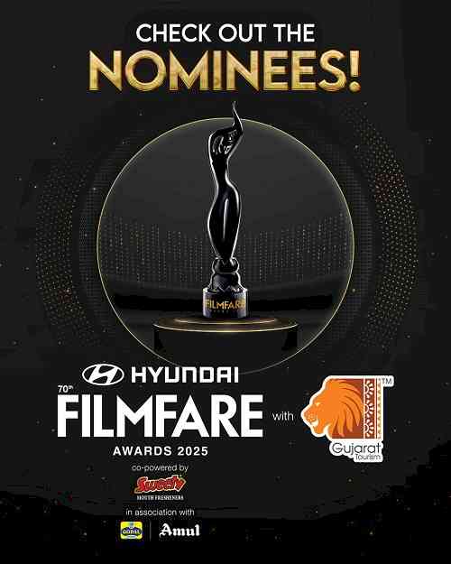 70th Hyundai Filmfare Awards 2025 with Gujarat Tourism: Nomination List Out Now