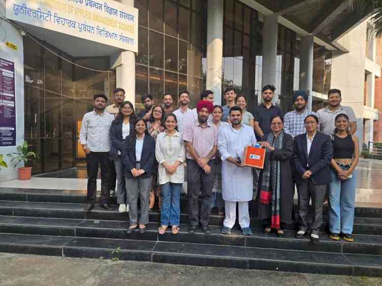 Visit of Area Councilor Sachin Galav to UIAMS, Panjab University