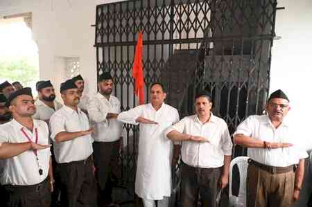 RSS holds Vijayadashami celebrations at Rajasthan University