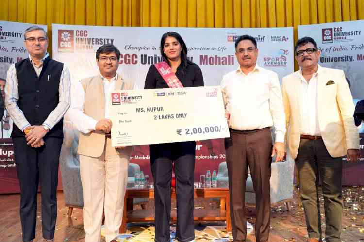 CGC University, Mohali Officially Launches Boxing Champion Nupur as Its Brand Ambassador