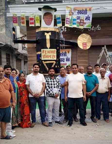 On Dussehra, Trump’s ten-headed effigy goes up in flames in Ferozepur