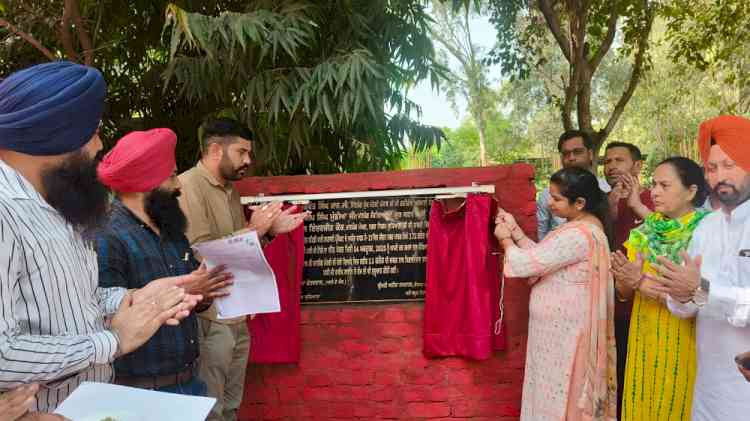 Canal based water supply project: Mayor Inderjit Kaur lays foundation stones for projects worth Rs 24.71 crore