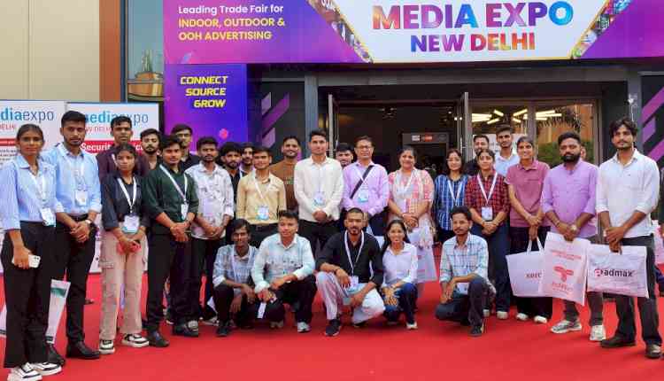 प्रिंटिंग टेक्नोलॉजी विभाग के विद्यार्थियों ने किया 'मीडिया एक्सपो 2025' का शैक्षणिक भ्रमण