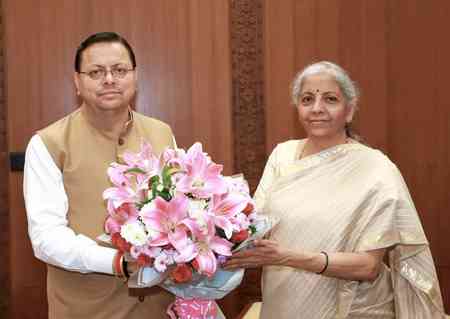 Uttarakhand CM Dhami meets FM Sitharaman, seeks support for key infrastructure projects