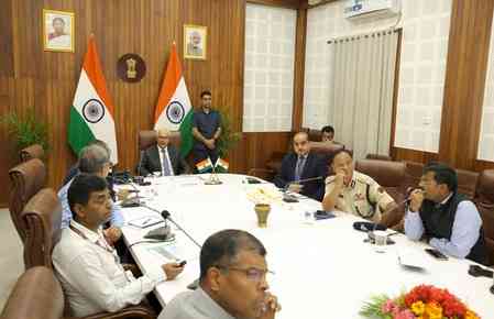 Manipur Guv reviews progress of Jiribam-Imphal railway project 