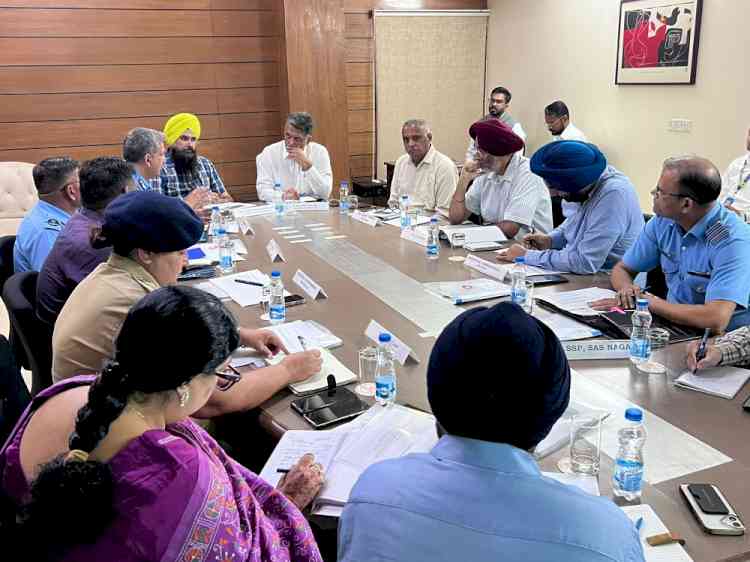 MP Tewari along with MP Kang chaired meeting of Chandigarh International Airport Ltd 