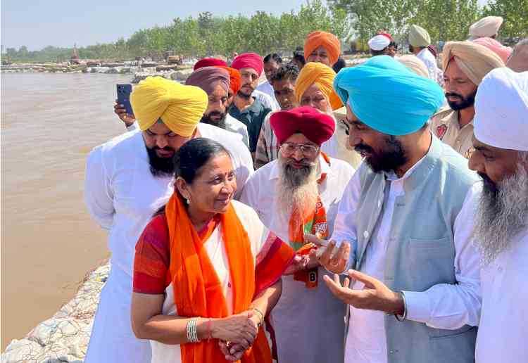 Union Minister Visits Flood-Affected Villages in Sahnewal Constituency