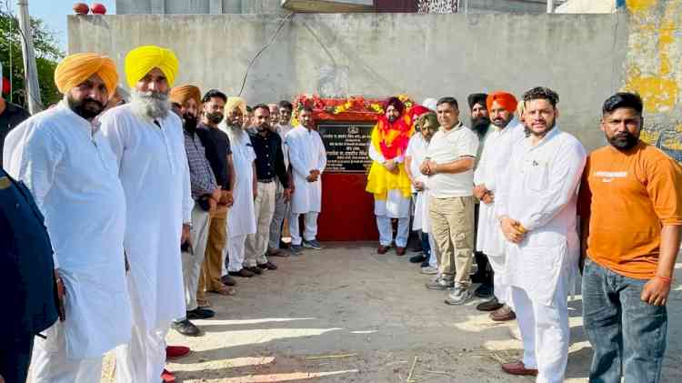 Cabinet Minister Hardeep Singh Mundian lays foundation stones of nine road projects spanning 17.83 km worth Rs 347.81 lakh in Sahnewal