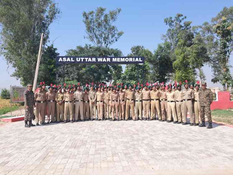 187 NCC Cadets visit Asal Uttar War Memorial under Vibrant Village Programme-II