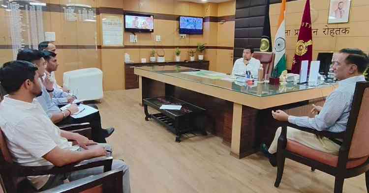 DC Sachin Gupta directs concerned officers to ensure all arrangements for Haryana Olympic Boxing Competition, to be held at Rohtak from Nov. 3 to 7