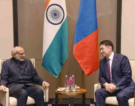 VP Radhakrishnan meets Mongolian President, discusses bilateral ties