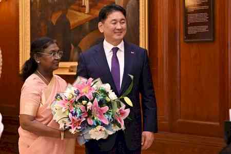 President Murmu hosts Mongolian counterpart, vows to deepen bilateral ties