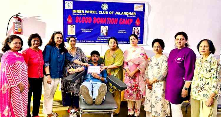 Inner Wheel Club of Jalandhar Organizes Blood Donation Camp at LPU, Collects 114 Units for Civil Hospital