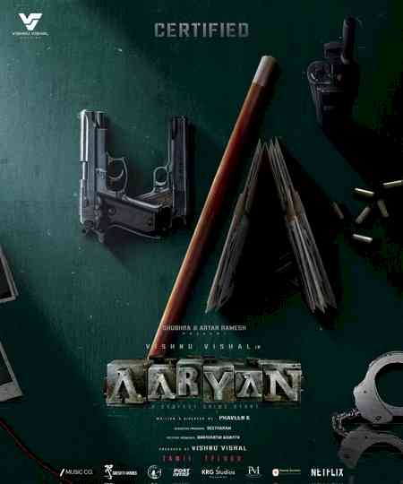 Censor Board clears Vishnu Vishal's investigative thriller 'Aaryan' for release with U/A certificate 