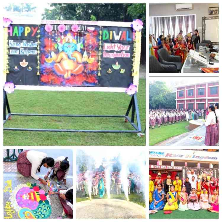 Gleams of Divinity: Diwali Celebration at DRV DAV Centenary Public School, Phillaur