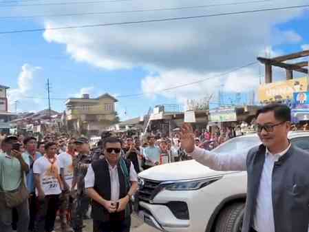 Mizoram: Kiren Rijiju urges people to vote for BJP candidate in Dampa bypoll